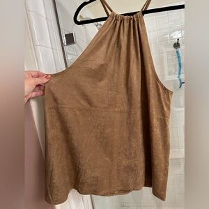 Max Studio Brown Halter Top